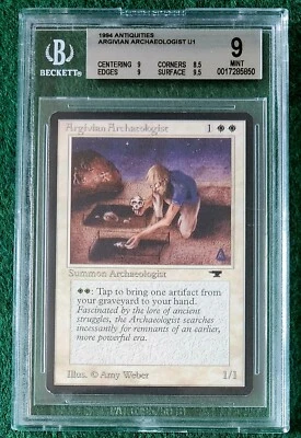 Argivian Archaeologist - Antiquities - MTG - BGS 9. Mint. - Image 1 of 2