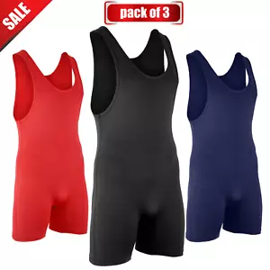 ROAR Tuta Sportiva Uomo e Gioventù Lotta Singolo Bodywear Uniforme Confezione da 3 - Foto 1 di 25