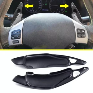 Black Aluminium Steering Wheel Paddle Shifters For 2006-2013 Lexus IS 250 350 - Picture 1 of 6