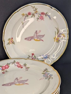 Platos de pan Bernardaud Limoges Chantilly 4 piezas - borde dorado, 6,25" de diámetro - Imagen 1 de 7