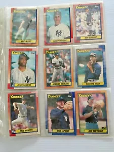 1990 Topps Baseball New York Yankees Team Set - 41 Cards - Picture 1 of 5