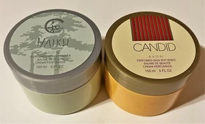 Avon Perfumed Skin Softeners - Candid & Haiku (5 oz. ea.) - Picture 1 of 2