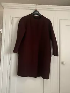 Cos Burgundy Coat Size Euro 38 (10/12) - Picture 1 of 9