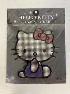 Vintage Sold Out Sanrio Hello Kitty Glam Giant Sticker Crystal 6”x5” Inch Rare - Picture 1 of 6