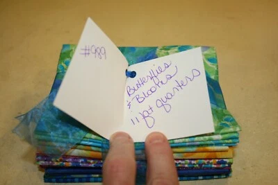 Beautiful Butterflies & Blooms 11 fat quarter bundle #989 - Image 1 of 3