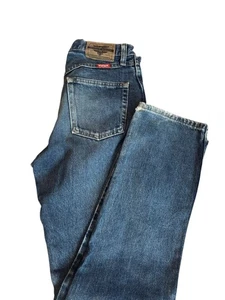 Pantalones de mezclilla Wrangler azules W29 L30 - clásicos para hombre, calce ajustado, ropa informal - Imagen 1 de 5