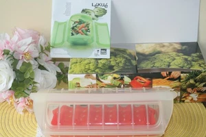LEKUE STEAM CLEAR CASE WITH TRAY NATURAL COOKING FOR HEALTHY MEAL SPAIN MADE - Picture 1 of 4