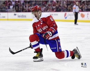Alex Ovechkin Washington Capitals Alternate Jersey Goal Celebration 11x14 Photo - Picture 1 of 1