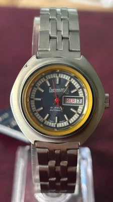 Eberhard Lady Automatic DayDate Vintage Stainless steel Subacqueo NOs - Immagine 1 di 4