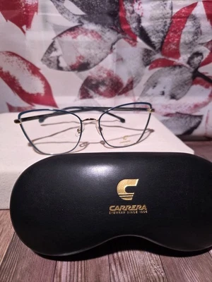 Gafas para mujer Carrera mate negro dorado marco ojo de gato CARRERA 3039 0I46 00 Foto 1 de 4