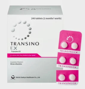Sin aranceles de EE. UU. TRANSIN EX BLANQUEAMIENTO DE LA PIEL ácido tranexámico 240 pastillas JP - Imagen 1 de 1