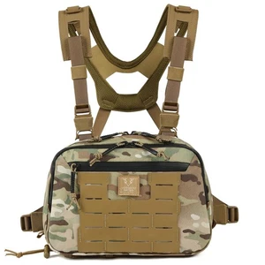 Tactical Chest Rig Bag, 3L Utility Hypalon Molle Chest Rig With Map Pocket 50... - Bild 1 von 7
