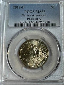 2012 P Position A Native American Dollar PCGS MS66 Sacagawea - Picture 1 of 2