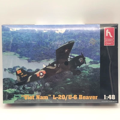 Kit de avión modelo Hobbycraft 1:48 "Viet Nam" L-20/U-6 Beaver - Nuevo sellado Foto 1 de 4