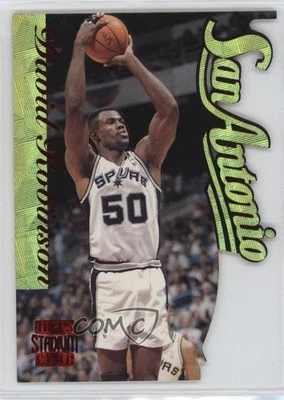 1996-97 Topps Stadium Club Fusion Die-Cut David Robinson #F21 HOF - Image 1 of 2