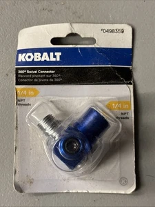 Menge 4-Kobalt 360 Grad schwenkbar Luftschlauch Verbinder 1/4" NPT Gewinde 0498359 NEU - Bild 1 von 1