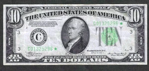 1934-A $10 PHILADELPHIA FEDERAL RESERVE ** STAR NOTE ** EXTREMELY FINE - Picture 1 of 2