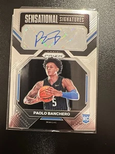 Prizm Sensational Signatures Paolo Banchero Rookie Auto RC Panini 2022-23 Magic - Picture 1 of 2