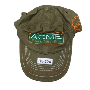 Acme Truck Line Inc Mens One Size Cap Adjustable Green Casual Hook Loop Strap - Picture 1 of 17