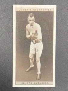 1928 Ogden's Pugilists in Action Tobacco Card Johnny Cuthbert #13 Boxing - Picture 1 of 2