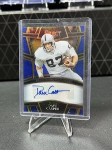 Dave Casper #SSP-DCA Blue Prizm /99 (AU) 2022 Panini Select - Select Signatures - Picture 1 of 3