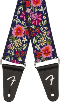 Genuine Fender Mosaic Jacquard Guitar Strap, Blue - Image 1 of 2