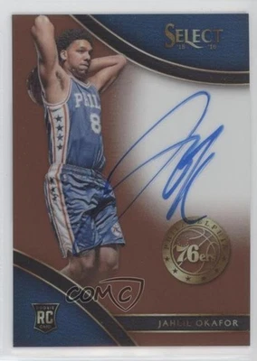 2015-16 Panini Select Rookie Signatures Copper Prizm /49 Jahlil Okafor Auto RC - Image 1 of 2