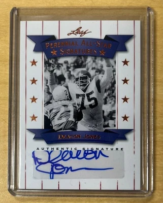 2012 Leaf Perennial All Stars Deacon Jones Auto #PAS-DJ1 Rams Chargers HOF - Image 1 of 2