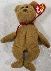 Ty Beanie Baby Bear "Curly" con etichetta auricolare 1996 - Foto 1 di 4