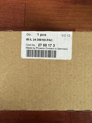 Phoenix Contact 2700173 IB IL 24 DI8/HD-PAC Module NEW - Image 1 of 2