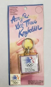 Llavero de acrílico de los Juegos Olímpicos 1984 en embalaje original nunca abierto. P5 - Imagen 1 de 2
