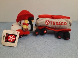 Camión cisterna de peluche Texaco Beanie nuevo con etiquetas - Imagen 1 de 6