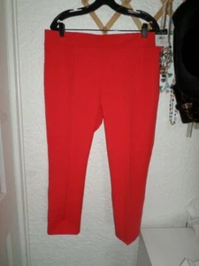 Pantalone Lauren Ralph Lauren misto cotone elasticizzato crop Misses14 nuovo con etichetta - Foto 1 di 4