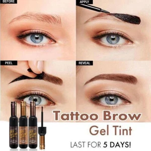 HENNA EYEBROW EYELASH TINT Long Lasting Full Kit Dye Cream Brown Black Graphite - Picture 1 of 13