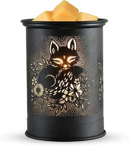 Metal Wax Warmer Candle Wax Burner, Electirc Wax Melt Warmer Candle Melter and W - Picture 1 of 12