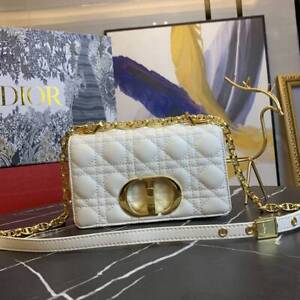 Christian Dior Crossbody White Leather Dior Caro handbag