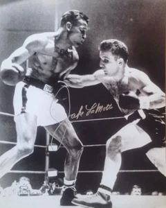 Autographed JAKE LAMOTTA  16X20 Boxing photo w/ COA - Picture 1 of 1
