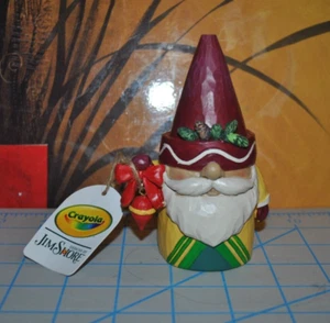 Jim Shore Crayola Xmas Weihnachtsmann/Wichtel verziert in Farbe 2022 #6011241 4,5"H - Bild 1 von 3