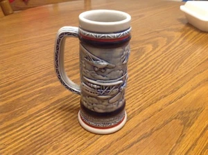 Avon Handcrafted Mug, Stein, 1982 Brazil Aviation, Airplane, 5.5 tall - Picture 1 of 3