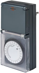 Brennenstuhl Zeitschaltuhr MZ 44 Mechanischer Timer Steckdose Wasserfest Schwarz - Bild 1 von 4