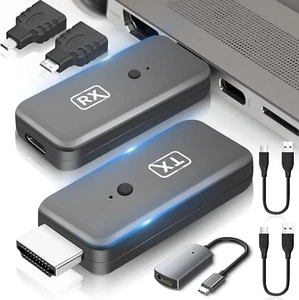 Wireless HDMI Transmitter and Receiver 4K, Plug & Play 2.4G/5G Portable Wireless - Imagen 1 de 8