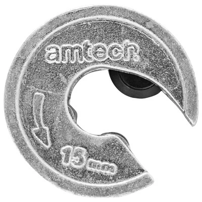 AMTECH Copper Pipe Tube Cutter 15mm Rotary Slicer Wheels Quick Clean Cut Heavy Duty