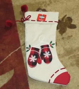 DICIEMBRE HOGAR BLANCO ROJO Y VERDE DISEÑO MANOPLA NAVIDAD MEDIAS - Imagen 1 de 3
