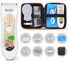 Electric Baby Hair Clippers Kits with Accessories Storage Bag Fully Washable
