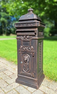 Englischer Briefkasten, Postkasten, Standbriefkasten, Mailbox, Post, Brief, Grün - Bild 1 von 1