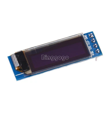IIC I2C 0.91"128x32 White OLED LCD Display Module 3.3v 5v FOR AVR Arduino NEU - Bild 1 von 4