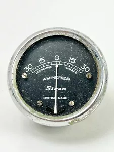 Vintage Siran 30-0-30 Amp Gauge British Classic Car Dashboard Meter 1950s-1960s - Foto 1 di 9