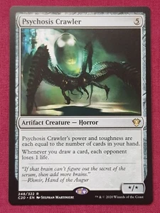 Magic The Gathering COMMANDER 2020 C20 PSYCHOSIS CRAWLER artifact card MTG - Foto 1 di 2