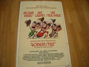 Going in Style, ein Blatt Poster, 1979, George Burns - Bild 1 von 3
