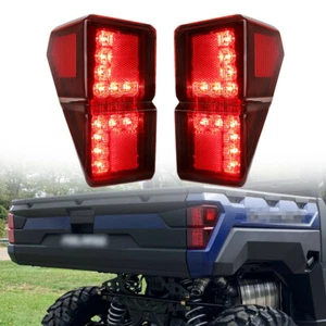 Par de lentes rojas luces de freno LED luces traseras para Polaris Ranger 1000 XP 2018-2021 - Imagen 1 de 12